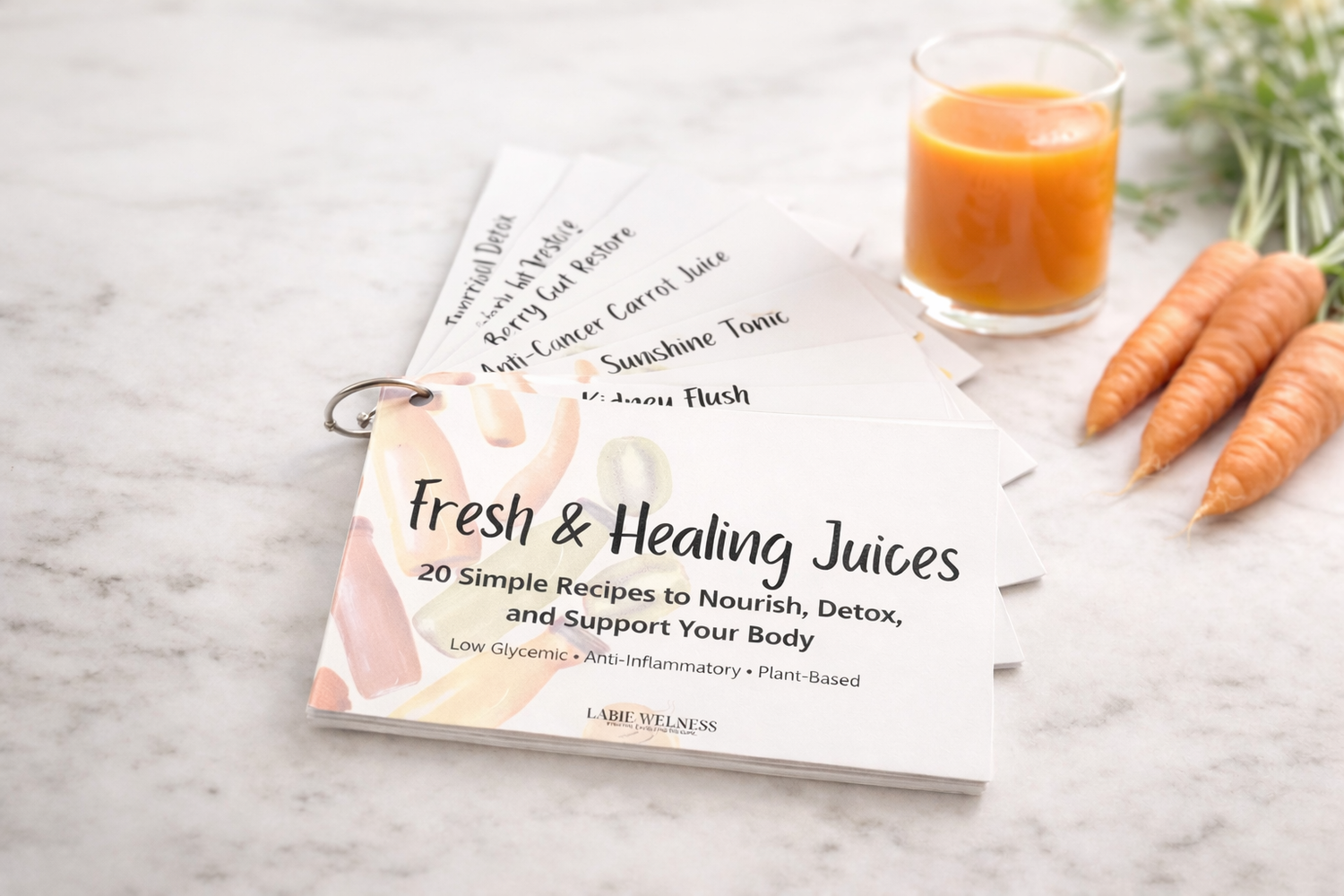 Juice and Smoothie Recipe Cards