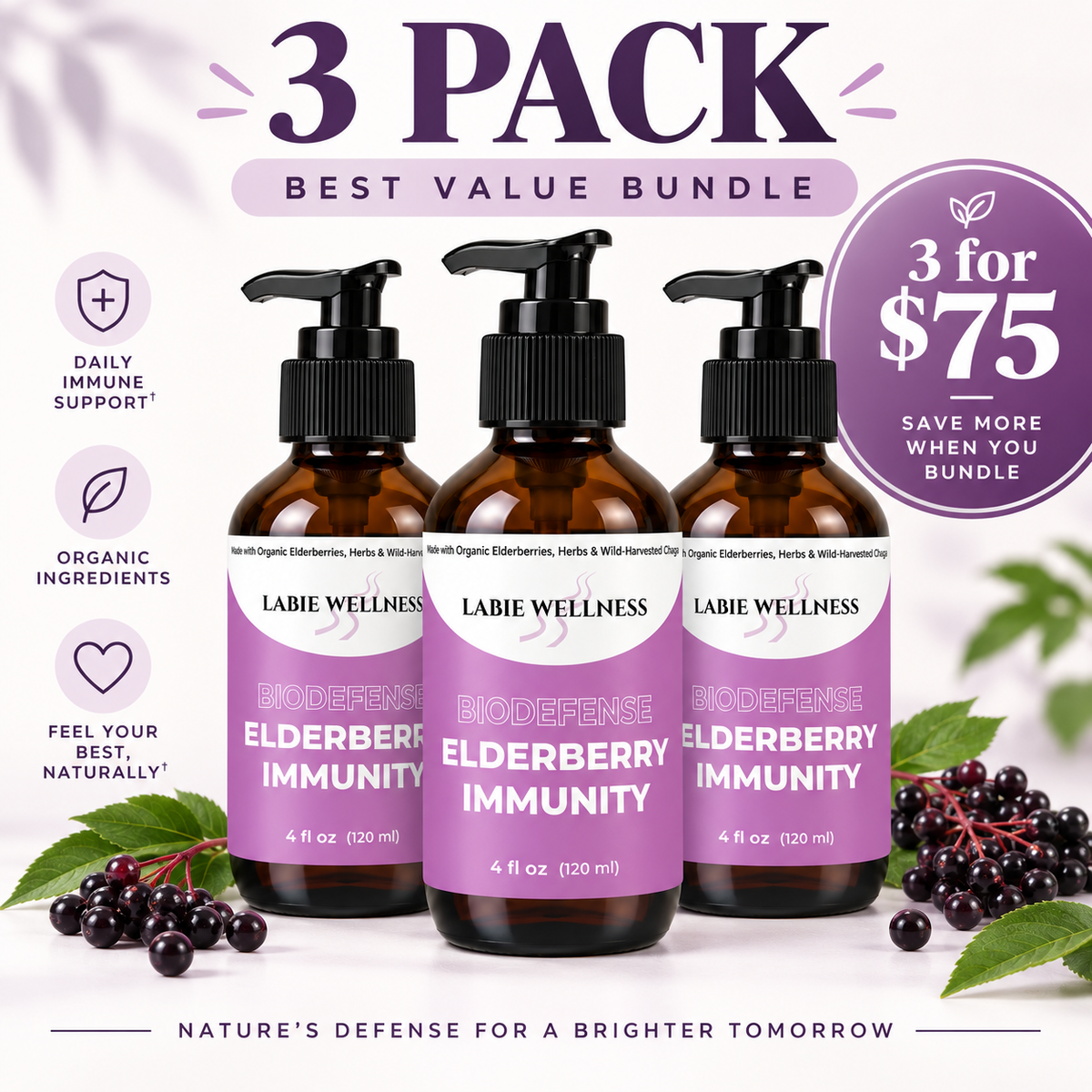 Elderberry Immunity 3-Pack (Coming SOON!)